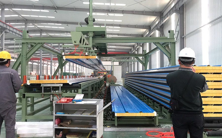 PU sandwich panel production line