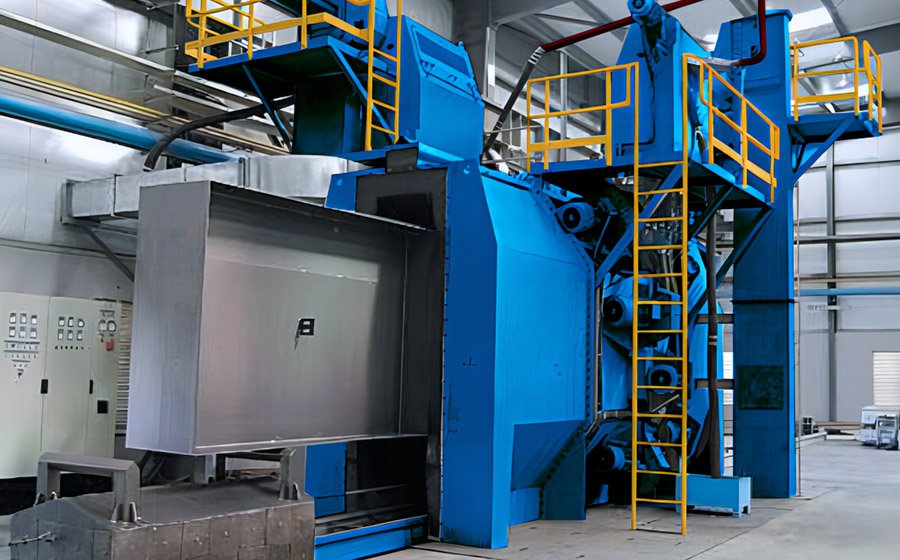 The H-beam shot blasting machine