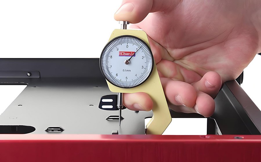 Plate thickness test  