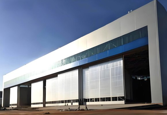 Aircraft Hangar wiht Push-pull hangar door BY-089