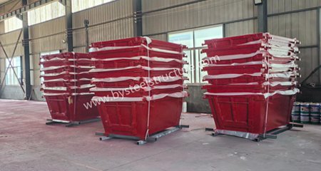 Today we finished container loading for 3cubic-meter skip bins to Australia today!